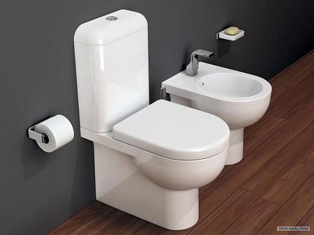 Напольный унитаз и напольное биде из Китая